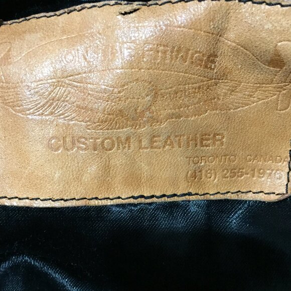 VINTAGE CUSTOM LEATHER MOTO JACKETS SIZE S - Picture 10 of 10